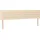 vidaXL Boxspringbett mit Matratze Creme 180x200 cm Stoff
