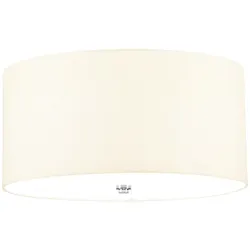 Fletcher 18" Flush - Poliertes Chrom mit Elfenbeinschirm