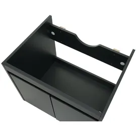 Mendler Waschbeckenunterschrank 2 Türen 48 x 59 x 45,5 cm Schwarz