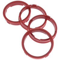 4X Zentrierringe 73,1 x 64,1 mm Dunkelrot Felgen Ringe Made in Germany