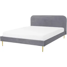 Beliani Flayat 140 x 200 cm Grau/Gold