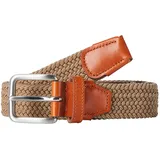 JACK & JONES Gürtel Woven Belt Materialmix 80 cm Beige