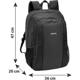 PEDEA Rucksack "First One" 17,3 Zoll (43,9cm), schwarz/grau