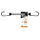 Bradas Spanngummi mit metall Haken 0,8x40cm Bradas BCH1-08040GY-E
