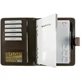 Bind Systemplaner A5 mit Systemeinlage ohne Kalender Kalendarium Agenda Lederimitat braun 15601-1