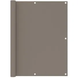 vidaXL Balkon-Sichtschutz Taupe 120 x 600 cm Oxford-Gewebe
