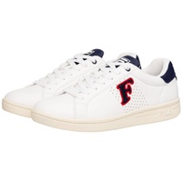 Fila Crosscourt 2 NT Patch Sneaker, White Navy, 42 EU