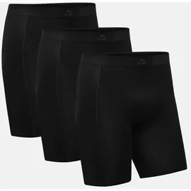 Danish Endurance Bamboo Trunks Extra Long rot/schwarz L 6er Pack