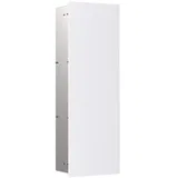 EMCO asis Pure Schrankmodul - Unterputz Badschrank mit Glasfront Einbauschrank in Alpinweiss matt