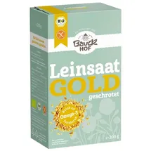 Bauckhof Gold-Leinsaat geschrotet glutenfrei bio