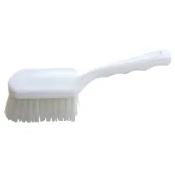 Haug Hygiene Stielbürste mit kurzem Griff 0820 , Besatzfarbe: transparent