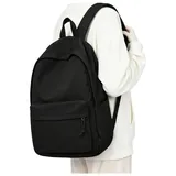 WEPLAN Schulrucksack Mädchen Jungen Rucksack Schule Teenager,Wasserdicht Rucksack School Bag,Schulranzen Laptop Rucksack Damen,Schultasche Travel Backpack Daypacks für Uni Schule Reise,B1-Schwarz