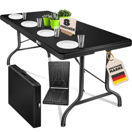 Kesser Buffettisch klappbar 183 x 76 x 74 cm Schwarz