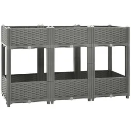 vidaXL Hochbeet 120x40x71 cm Polypropylen