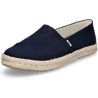 TOMS Alpargata Rope 2.0 Damen Recycelte Baumwoll-Espadrille, Navy -