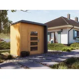 MG-Gartenhaus Bravo 19mm naturbelassen Gerätehaus Geräteschuppen Holz Flachdach