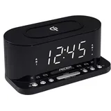 PEDEA FM Radiowecker mit induktiver QI-Ladefunktion schwarz