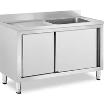 Royal Catering Spülenschrank 1 Becken - Royal Catering - Edelstahl - 500 x 400 x 260 mm
