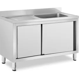 Royal Catering Spülenschrank 1 Becken - Royal Catering - Edelstahl - 500 x 400 x 260 mm