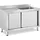 Royal Catering Spülenschrank 1 Becken - Royal Catering - Edelstahl - 500 x 400 x 260 mm