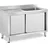 Royal Catering Spülenschrank 1 Becken - Royal Catering - Edelstahl - 500 x 400 x 260 mm