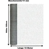EXCOLO Sechseckdraht verzinkt 100 cm x 10 m Silber