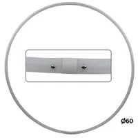 HOOPOMANIA Hula Hoop Rohling 16mm [60cm - weiß] Kleiner Hula Hoop aus robustem HDPE