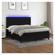 vidaXL Boxspringbett 180 x 200 cm Schwarz