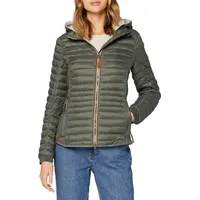 CAMEL ACTIVE Damen leichte Steppjacke mit Abnehmbarer Kapuze Khaki womenswear-46