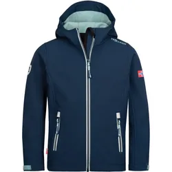 Kinder Softshelljacke Trollfjord Dunkelblau Gr. 104 - 4 Jahre