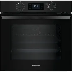 PRIVILEG Einbaubackofen "PBA285PU1K", A++ (A+++-D), schwarz, B:56cm H:60cm T:55,5cm, Backöfen, Multi-Level-Kochen - gleichzeitiges Zubereiten auf drei Ebenen