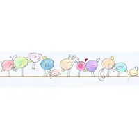 A.S. Création Funny Birds Bordüre 16 cm x 5 m Papier braun/bunt