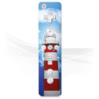 DeinDesign Skin kompatibel mit Nintendo Wii Controller Folie Sticker Leuchtturm Wolke Himmel