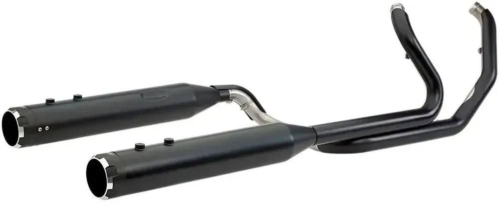S+s Cycle Harley Davidson 550-0679b Nicht Homologiertes Vollständiges Auspuffsystem - Silver / Black - Not Homologated