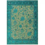 benuta nest benuta Teppich 55% Polyacryl/27% Polyester/17% Baumwolle/1% Latex, Türkis, 120x180 cm