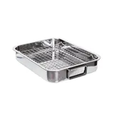 pott & flamme Ofenform 25 cm Edelstahl weiß