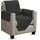 BestLivings Sesselschoner gesteppt - 190x165cm - Schwarz