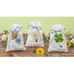 Geschenksäckchen "Wünsche", 3er-Set