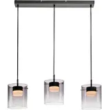 just light. Just Light, Pendelleuchte, LED-Pendelleuchte 14043-18, 7,5W, 800lm, 3000K, schwarz