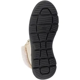 SKECHERS Glacial Ultra Mountain Muse Damen-Stiefelette, Natürliches schwarzes Synthetikmaterial, 36 EU