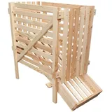 Promadino Kartoffelhorde Holz 44 x 96 x 81 cm beige