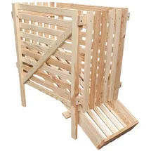 Promadino Kartoffelhorde Holz 44 x 96 x 81 cm beige