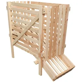 Promadino Kartoffelhorde Holz 44 x 96 x 81 cm beige