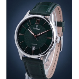 Festina Herren Analog Quarz Uhr mit Leder Armband F20426/7