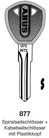 Schlüsselrohling ABUS 877