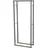 V2Aox Kaminholzständer Metall 40 x 150 cm Schwarz