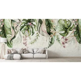Marburg Fototapete Floral Modern Grau 2,7 m x 2,12 m FSC®