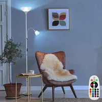 RL RGB LED Stehlampe, Leseleuchte verstellbar H 180 cm