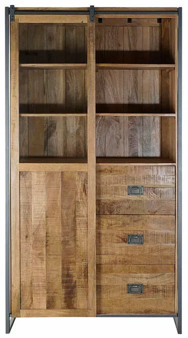 Displayständer DKD Home Decor 8424001807383 110 x 45 x 200 cm Kristall Metall Mango-Holz