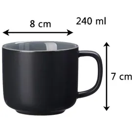 Ritzenhoff & Breker Jasper Kaffeetasse 0,24 l Schwarz
